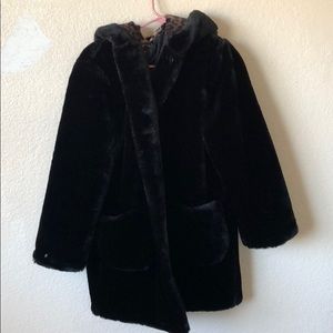 Fur hooded jacket